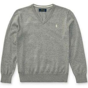 Polo Ralph Lauren Grey V Neck Sweater